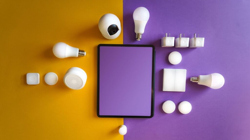Tablet con productos inteligentes